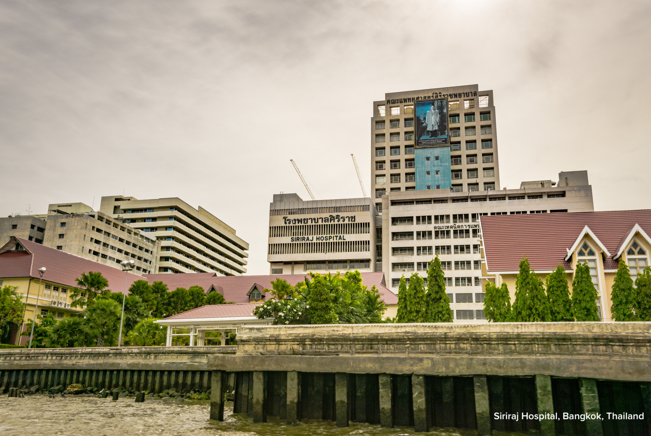 Siriraj Hospital, which is the oldest and largest hospital in Thailand, and a popular destination for medical travel.