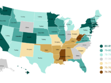 U.S. Life Expectancy Map