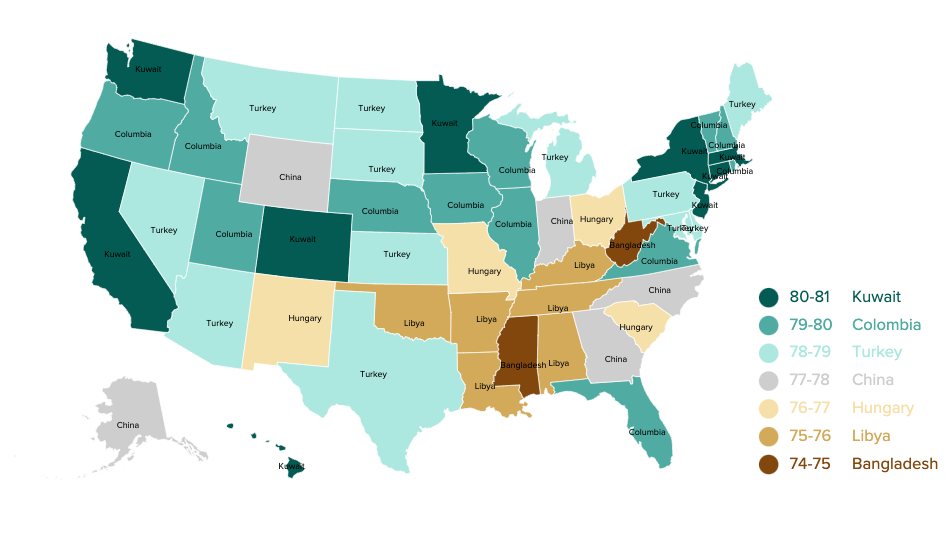 Life Expectancy: Your State and the World - HealthCare.com